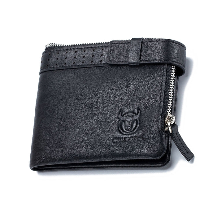 BULL CAPTAIN Anti-theft Brush Leather Wallet For Men, Blue, Black, Brown, Grey