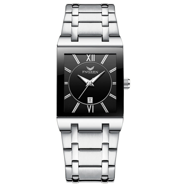 FNGEEN 3627 Waterproof Calendar Men Square Watch, Full Gold Black Surface, Full Gold Gold Surface, Black Belt Rose Shell Black Surface, Black Belt Gold Shell Black Surface, Black Belt Black Shell Black Surface, White Steel White Surface                ...