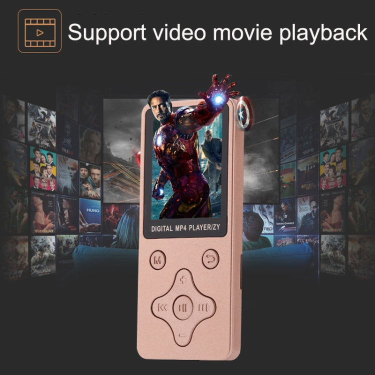 T68 Card Lossless Sound Quality Ultra-thin HD Video MP4 Player, Cross Key