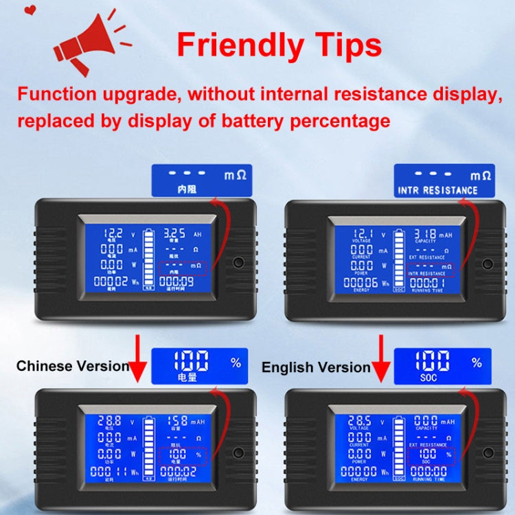 DC 0-200V Voltage Current Battery Tester, PZEM-015 With 50A Shunt, PZEM-015 With 100A Shunt, PZEM-015 With 200A Shunt, PZEM-015 With 300A Shunt, PZEM-015 Without Shunt