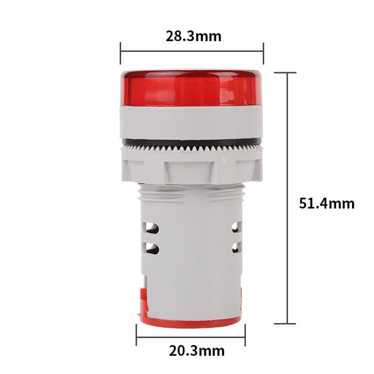 2 PCS DC Voltage Signal Indicator 22mm Round 6-100V Universal Voltmeter, 6-100V Yllow, 6-100V Red, 6-100V White, 6-100V Blue, 6-100V Green