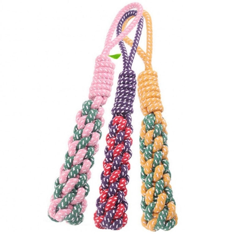 3 PCS Pet Hand-pulled Chewing Toy Dog Molar Cotton Rope, Color Random Delivery, 3 PCS Color Random Delivery