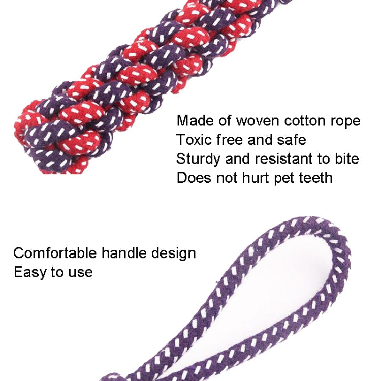 3 PCS Pet Hand-pulled Chewing Toy Dog Molar Cotton Rope, Color Random Delivery, 3 PCS Color Random Delivery
