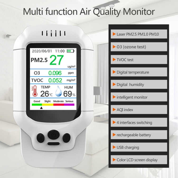 Formaldehyde TVOC Detector PM2.5 Dust Tester, DM502