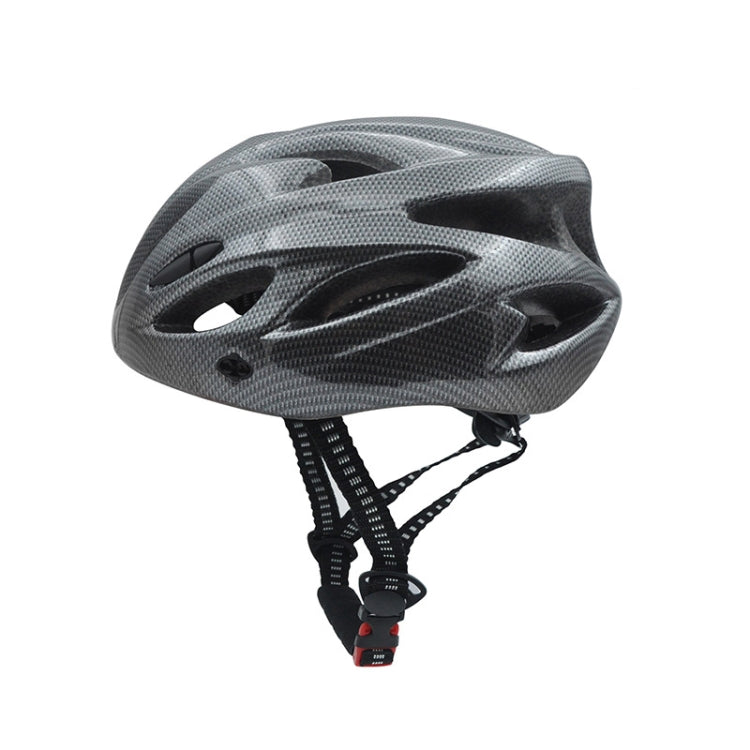 Unisex Cycling Bike One-piece Helmet, Fiber Black