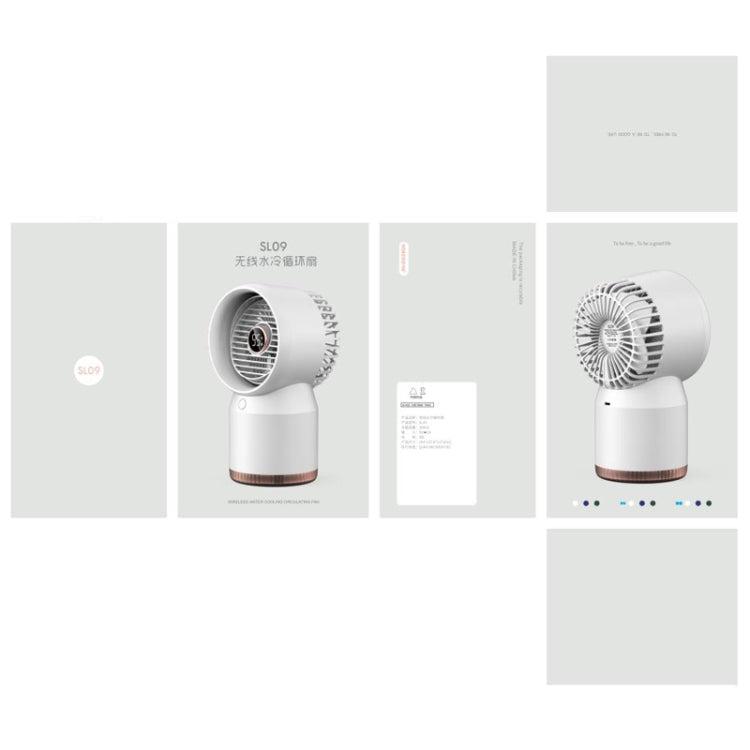 Spray Humidified LED Digital Display Office Home Fan, Style:, USB Direct Plug