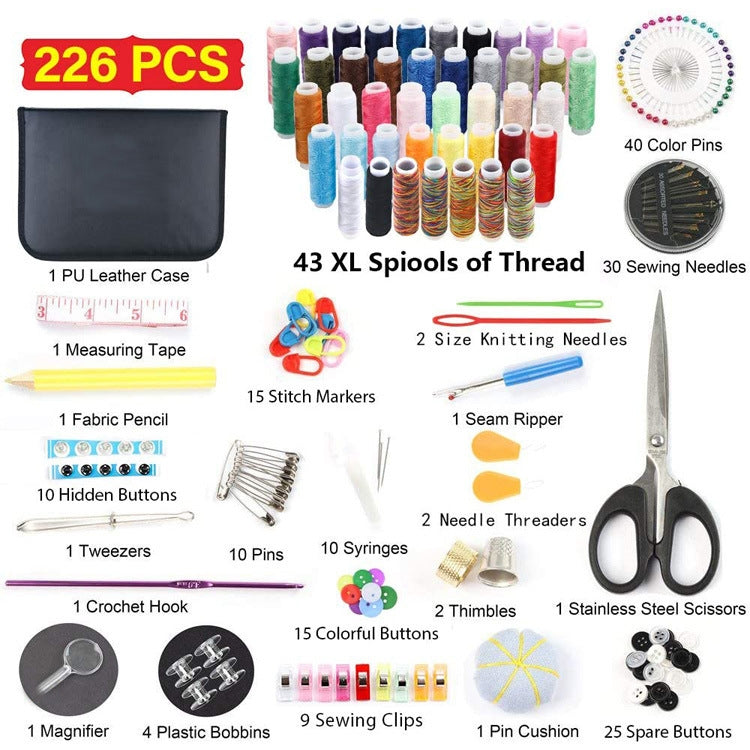 226 In 1 Multifunctional Portable Sewing Box Set, 226 In 1