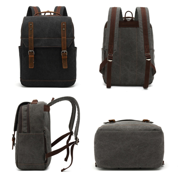 Business Large Capacity Canvas Backpack Outdoor Leisure Travel Computer Bag, Computer Bag