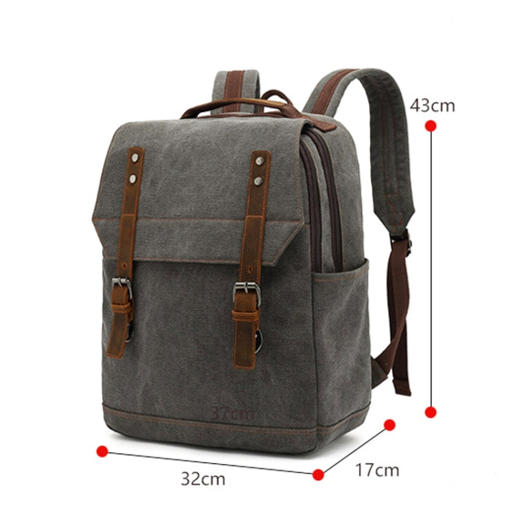 Business Large Capacity Canvas Backpack Outdoor Leisure Travel Computer Bag, Computer Bag