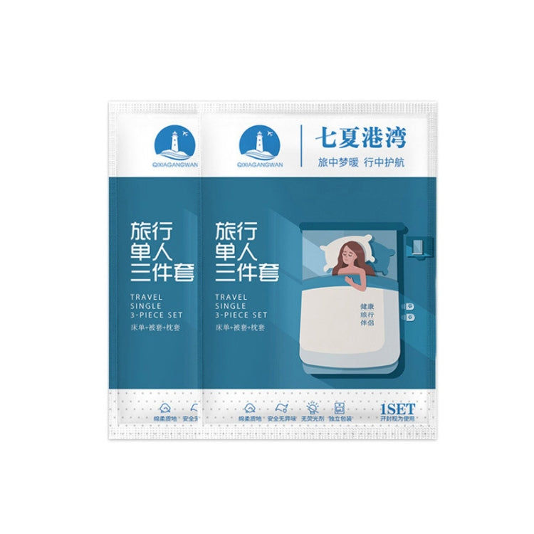 2 PCS Travel Hotel Supplies Disposable Anti-dirty Pillowcase Sheet Quilt Cover, Quilt Cover For 1 Person 190x220cm, Quilt Cover For 2 Person 240x220cm, Sheet For 1 Person 160x220cm, Sheet For 2 Person 220x220cm, Pillowcase 50x80cm, 3 In 1 For 1 Person ...