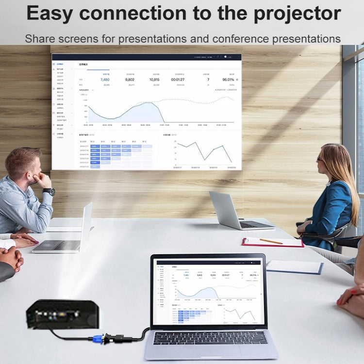 HDTV Female To VGA Male With Audio Adapter Computer Monitor TV Projector Converter, White, Gold, Black