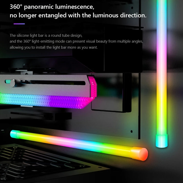 ARGB Chassis Light Bar Computer Decorative Silicone LED Lamp Strip, Y360 Round