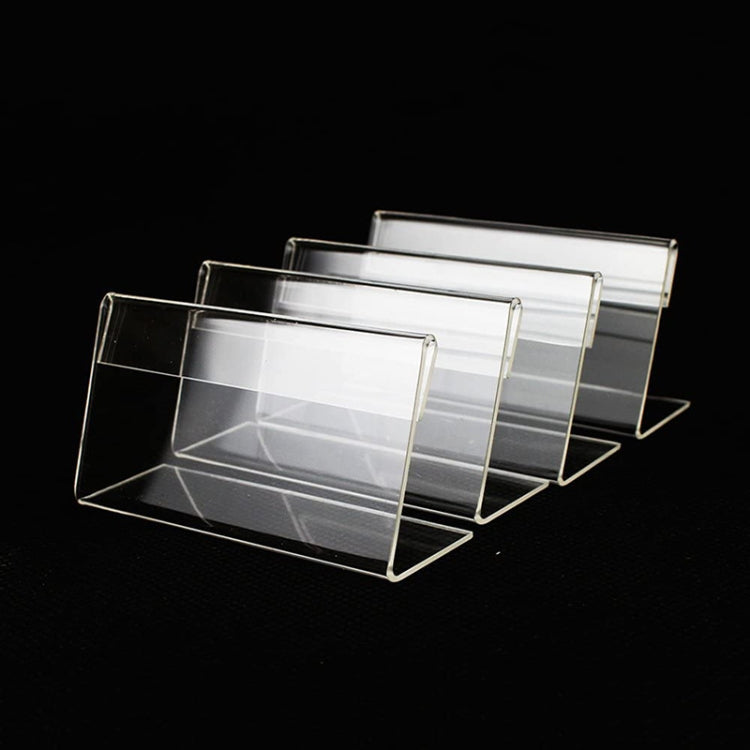 10 PCS Mini Clear Acrylic Sign Display Stand Label Holder, Label Holder