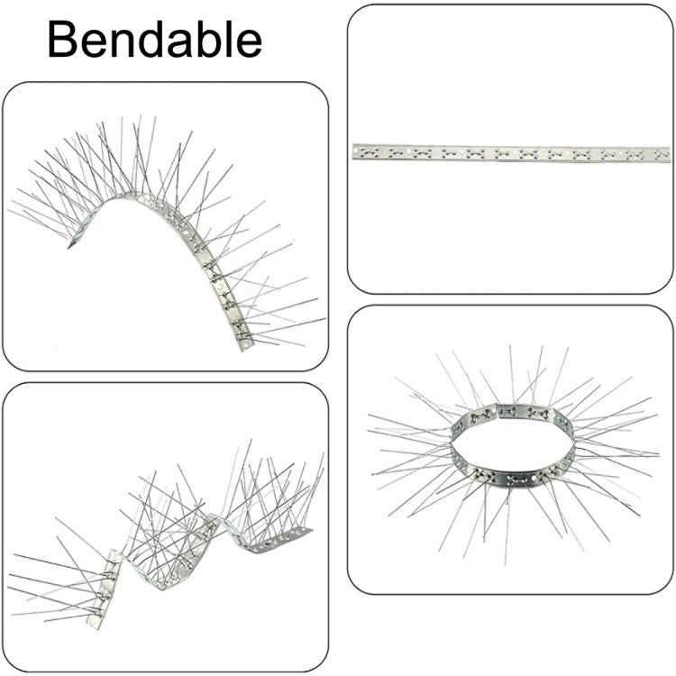 50cm Long Bird Repellent Anti-cat Thorn Stainless Steel Anti-bird Thorn, 10 PCS 50cm Long