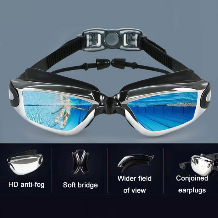 HAIZID HD Anti-fog Waterproof Myopia Swimming Goggles, Optical Black, Optical Blue, Optical Pink, Optical Gray, Plating Black, Plating Gray, Plating Blue, Plating Pink, Myopia 150 Degrees, Myopia 200 Degrees, Myopia 250 Degrees, Myopia 300 Degrees     ...