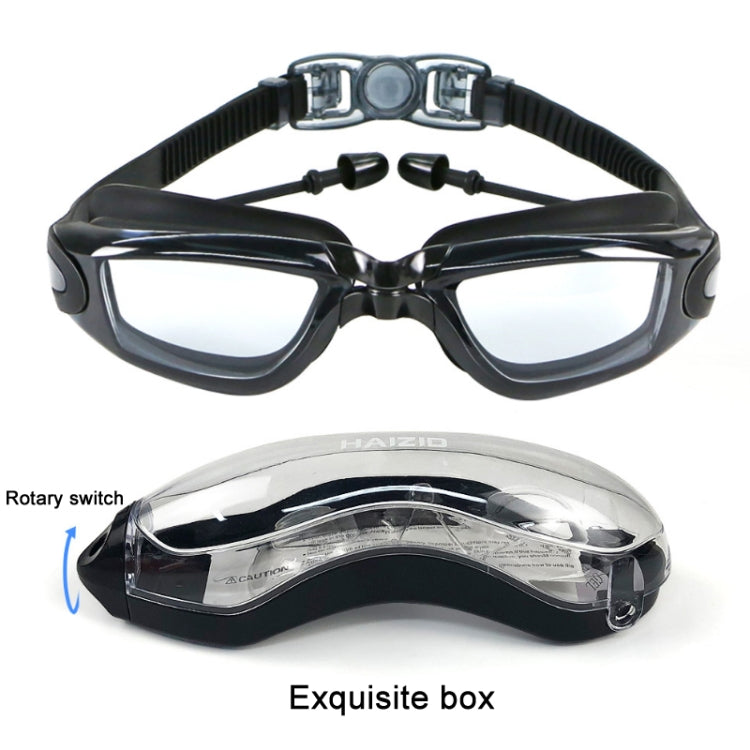 HAIZID HD Anti-fog Waterproof Myopia Swimming Goggles, Optical Black, Optical Blue, Optical Pink, Optical Gray, Plating Black, Plating Gray, Plating Blue, Plating Pink, Myopia 150 Degrees, Myopia 200 Degrees, Myopia 250 Degrees, Myopia 300 Degrees     ...