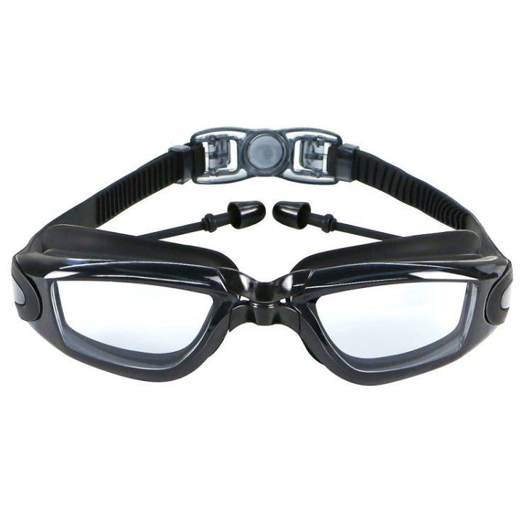 HAIZID HD Anti-fog Waterproof Myopia Swimming Goggles, Optical Black, Optical Blue, Optical Pink, Optical Gray, Plating Black, Plating Gray, Plating Blue, Plating Pink, Myopia 150 Degrees, Myopia 200 Degrees, Myopia 250 Degrees, Myopia 300 Degrees     ...