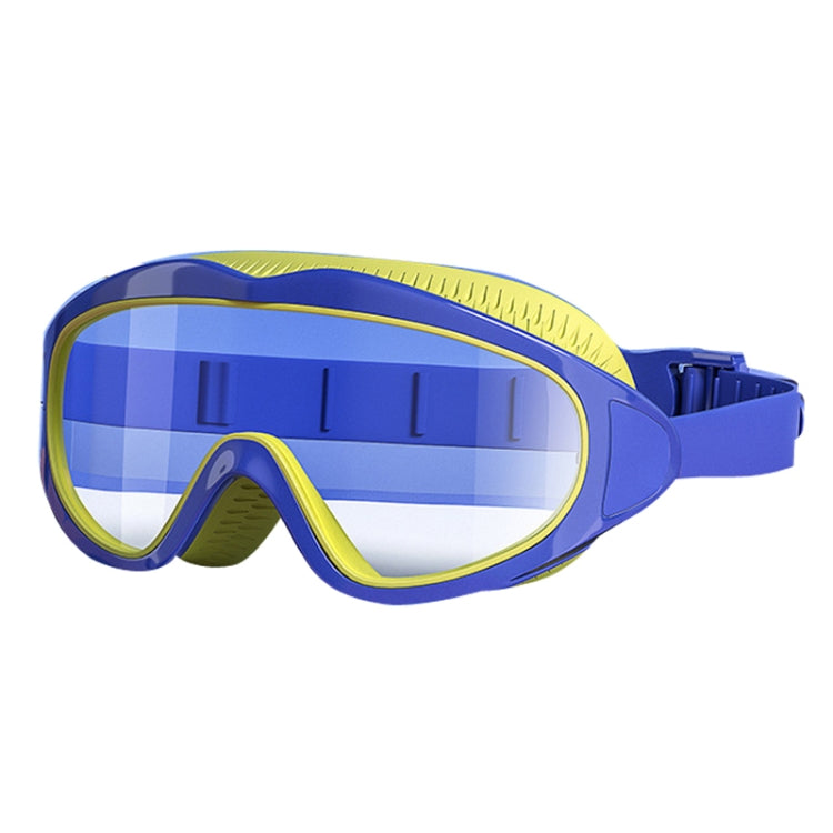 Anti-fog Children Swimming Goggles Comfortable Large Frame Diving Glasses, Macaron, Flush Tide Blue, Pumpkin Orange, Milk White, Ice Lake Blue, Pink Blue