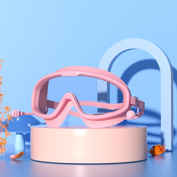 Large Frame Waterproof and Anti-fog HD Transparent Children Swimming Goggles, HD Transparent Swimming Goggles(White), HD Transparent Swimming Goggles(Pink), HD Transparent Swimming Goggles(Blue Yellow), HD Transparent Swimming Goggles(Blue White)      ...