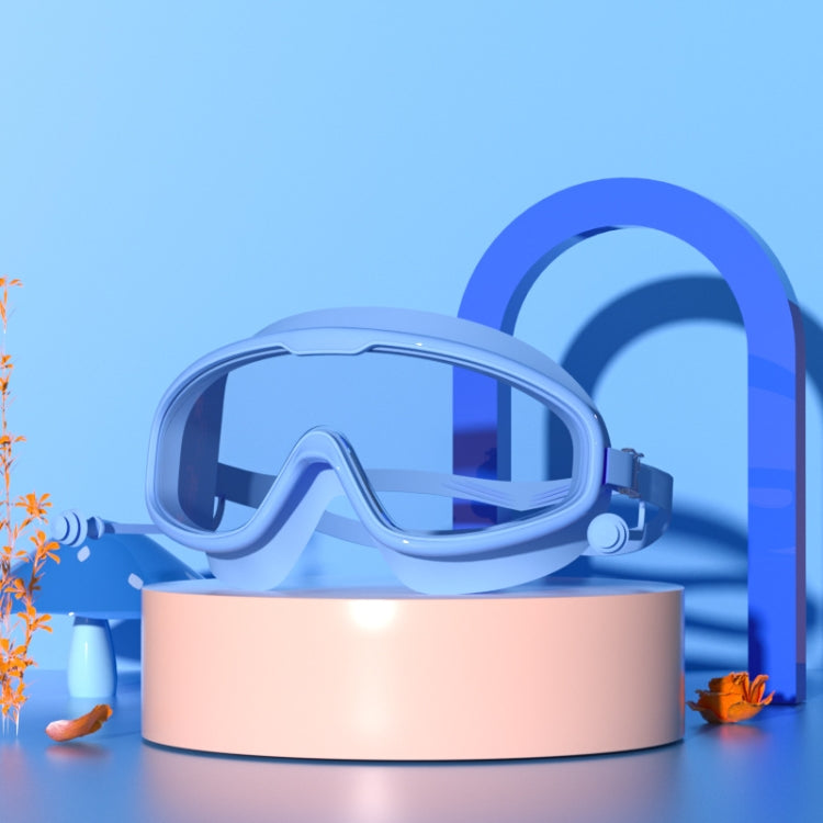 Large Frame Waterproof and Anti-fog HD Transparent Children Swimming Goggles, HD Transparent Swimming Goggles(White), HD Transparent Swimming Goggles(Pink), HD Transparent Swimming Goggles(Blue Yellow), HD Transparent Swimming Goggles(Blue White)      ...