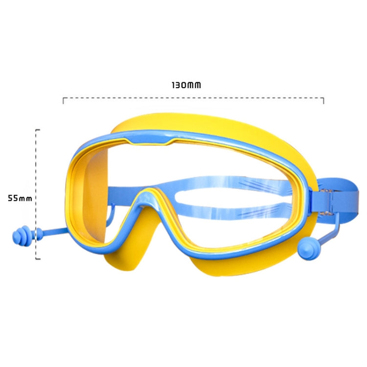 Large Frame Waterproof and Anti-fog HD Transparent Children Swimming Goggles, HD Transparent Swimming Goggles(White), HD Transparent Swimming Goggles(Pink), HD Transparent Swimming Goggles(Blue Yellow), HD Transparent Swimming Goggles(Blue White)      ...