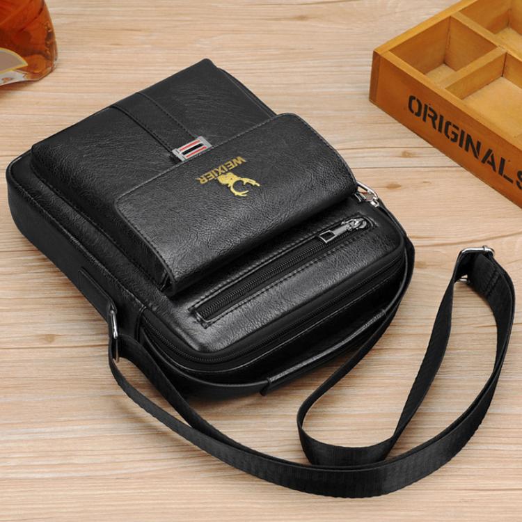 WEIXIER D245 Men Business Bag Large Capacity Shoulder Backpack, D245 Black, D245 Light Brown, D245 Dark Brown