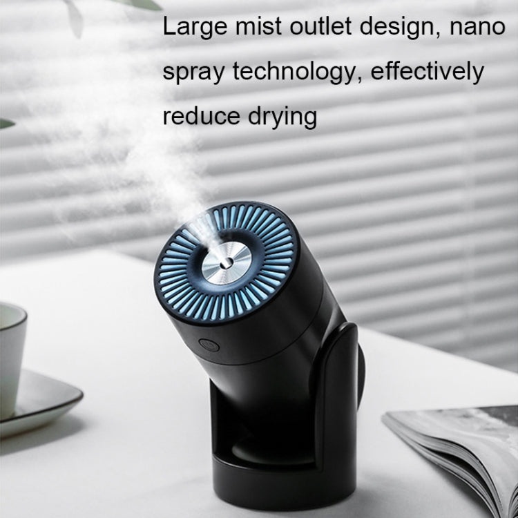 L09 USB Plug-in Rotating Colorful Night Light Humidifier, White, Pink, Black