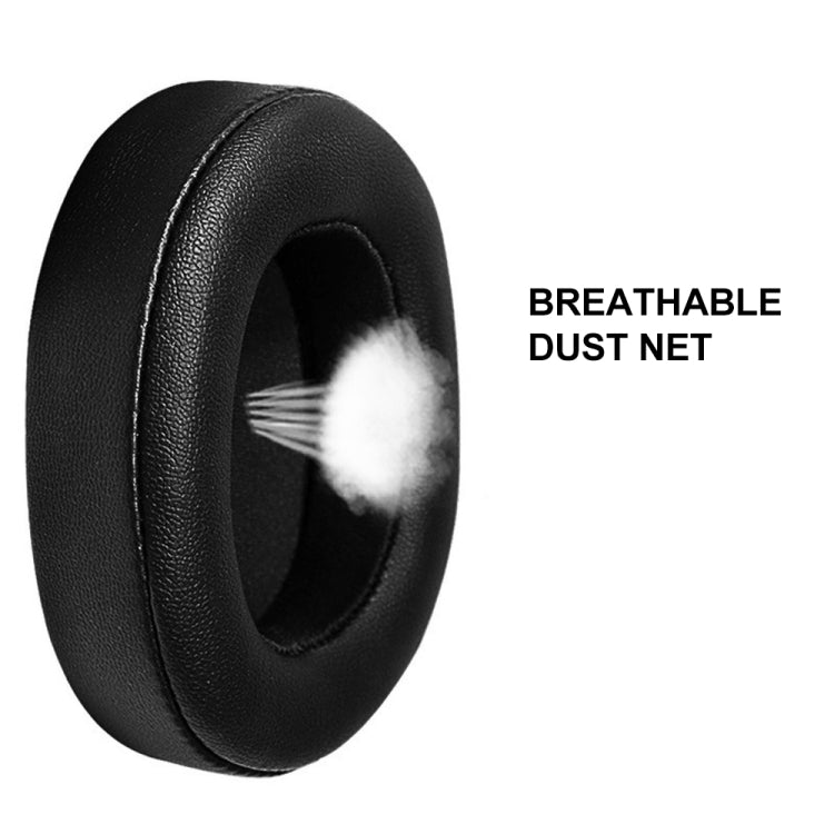 2pcs Headphone Cover Foam Cover for JBL E55BT, Color: Without LR, Black