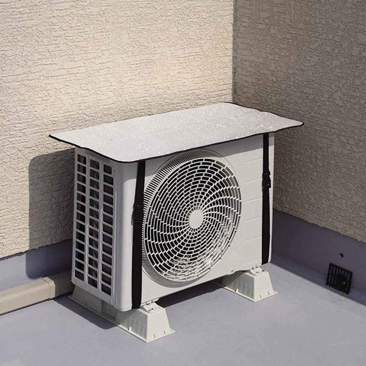 Universal Air Conditioner Cover  Aluminum Foil Composite Flame Retardant Rainproof  Cover, 80 x 40cm