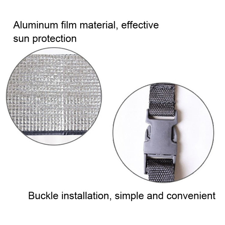 Universal Air Conditioner Cover  Aluminum Foil Composite Flame Retardant Rainproof  Cover, 80 x 40cm
