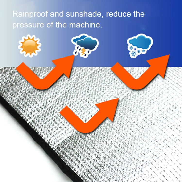 Universal Air Conditioner Cover  Aluminum Foil Composite Flame Retardant Rainproof  Cover, 80 x 40cm