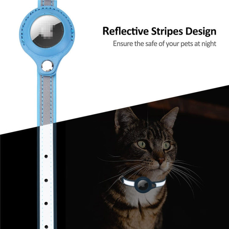 For AirTag 2nd Gen / AirTag 1st Gen Tracker Protective Cover Pet PU Collar, XS, M, S