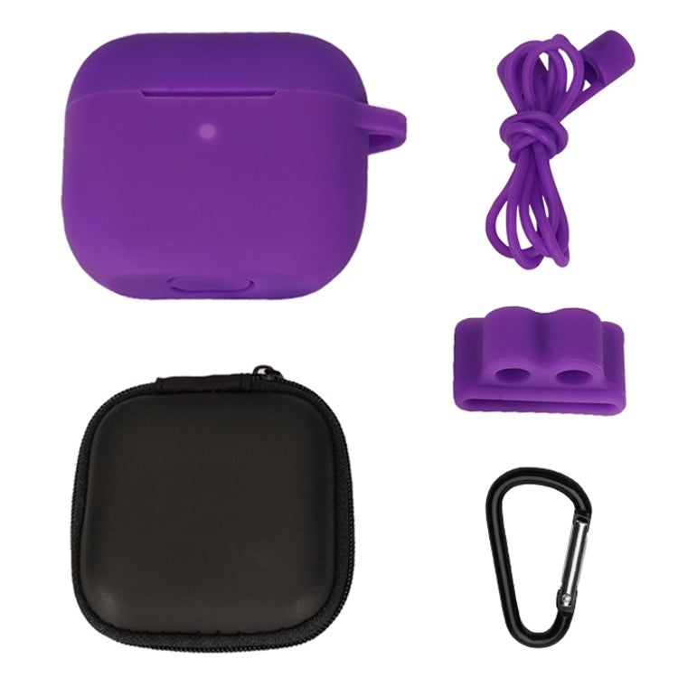 Bluetooth Earphone Silicone Cover Set For AirPods 3, 5 PCS/Set White, 5 PCS/Set Mint Green, 5 PCS/Set Grass Green, 5 PCS/Set Pink, 5 PCS/Set Black, 5 PCS/Set Red, 5 PCS/Set Yellow, 5 PCS/Set Gray, 5 PCS/Set Wine Red, 5 PCS/Set Light Purple             ...
