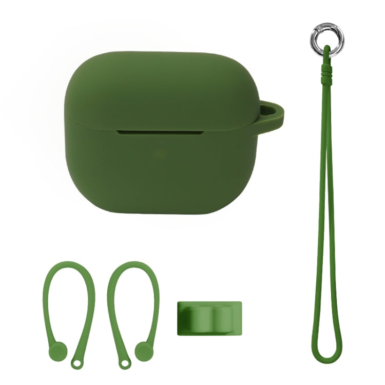 Bluetooth Earphone Silicone Cover Set For AirPods 3, Hand Rope Set White, Hand Rope Set Mint Green, Hand Rope Set Grass Green, Hand Rope Set Pink, Hand Rope Set Black, Hand Rope Set Red, Hand Rope Set Yellow, Hand Rope Set Gray, Hand Rope Set Wine Red ...
