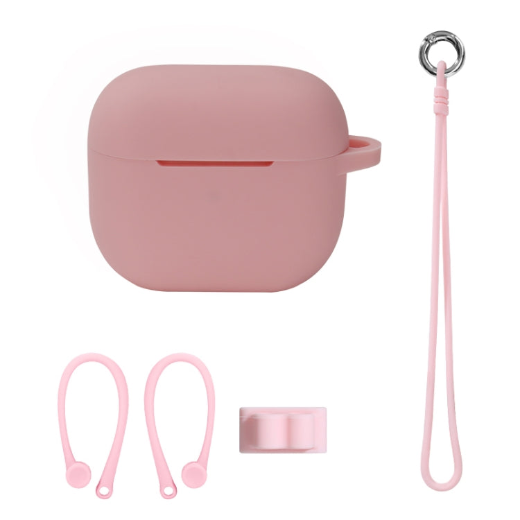 Bluetooth Earphone Silicone Cover Set For AirPods 3, Hand Rope Set White, Hand Rope Set Mint Green, Hand Rope Set Grass Green, Hand Rope Set Pink, Hand Rope Set Black, Hand Rope Set Red, Hand Rope Set Yellow, Hand Rope Set Gray, Hand Rope Set Wine Red ...
