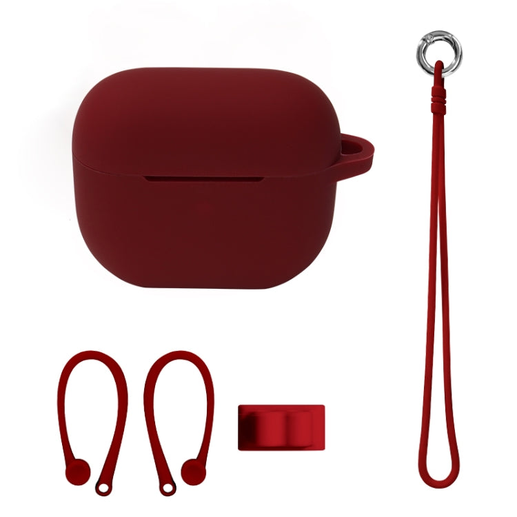 Bluetooth Earphone Silicone Cover Set For AirPods 3, Hand Rope Set White, Hand Rope Set Mint Green, Hand Rope Set Grass Green, Hand Rope Set Pink, Hand Rope Set Black, Hand Rope Set Red, Hand Rope Set Yellow, Hand Rope Set Gray, Hand Rope Set Wine Red ...
