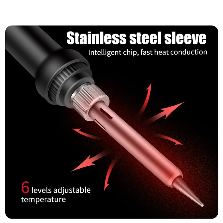 Household Constant Temperature Soldering Iron Set 60W Internal Heat Welding Tool Kit, ANENG SL101 24pcs/set Rotary Thermostat, 24pcs/set EU Plug, 25pcs/set US Plug, 25pcs/set EU Plug