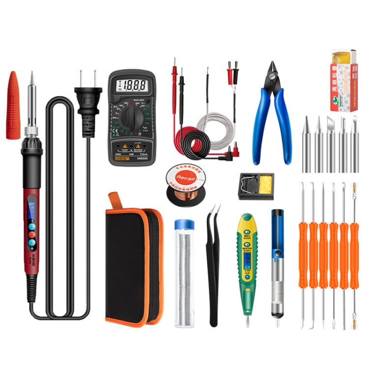 Household Constant Temperature Soldering Iron Set 60W Internal Heat Welding Tool Kit, ANENG SL101 24pcs/set Rotary Thermostat, 24pcs/set EU Plug, 25pcs/set US Plug, 25pcs/set EU Plug