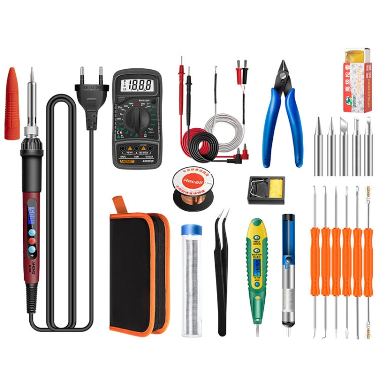 Household Constant Temperature Soldering Iron Set 60W Internal Heat Welding Tool Kit, ANENG SL101 24pcs/set Rotary Thermostat, 24pcs/set EU Plug, 25pcs/set US Plug, 25pcs/set EU Plug