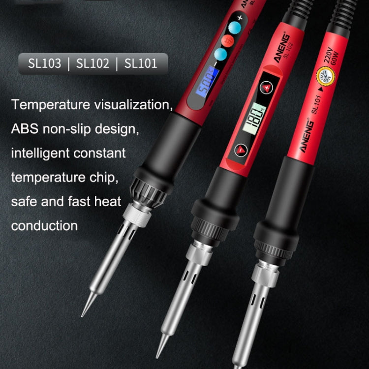 Household Constant Temperature Soldering Iron Set 60W Internal Heat Welding Tool Kit, ANENG SL101 24pcs/set Rotary Thermostat, 24pcs/set EU Plug, 25pcs/set US Plug, 25pcs/set EU Plug