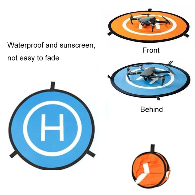 Universal Foldable Helipad Landing Pad For Drone, Diameter 55cm Blue Orange, Diameter 75cm Blue Orange, Diameter 90cm Blue Orange, Diameter 110cm Blue Orange
