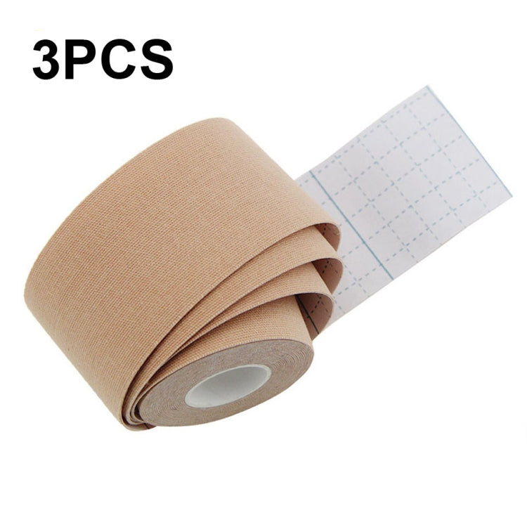 3pcs Muscle Tape Physiotherapy Sports Tape Basketball Knee Bandage, Size:, 2.5cm x 5m, 3.8cm x 5m