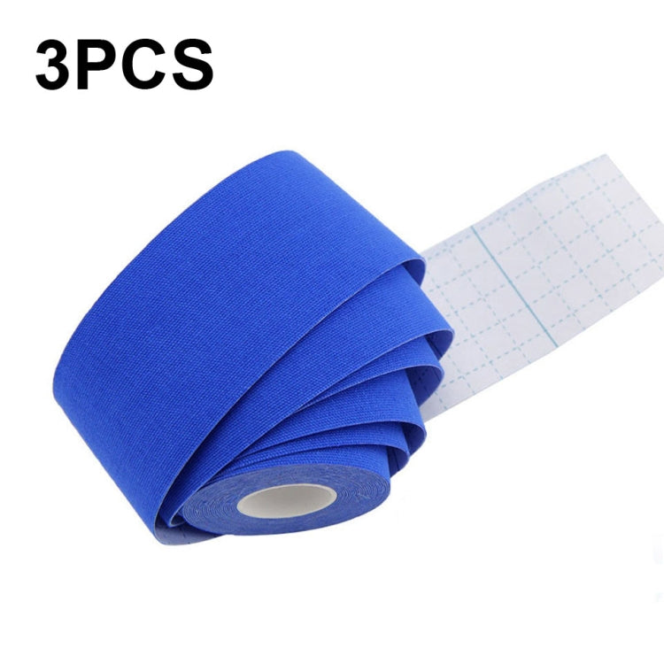 3pcs Muscle Tape Physiotherapy Sports Tape Basketball Knee Bandage, Size:, 2.5cm x 5m, 3.8cm x 5m