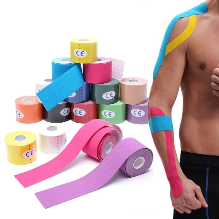 3pcs Muscle Tape Physiotherapy Sports Tape Basketball Knee Bandage, Size:, 2.5cm x 5m, 3.8cm x 5m