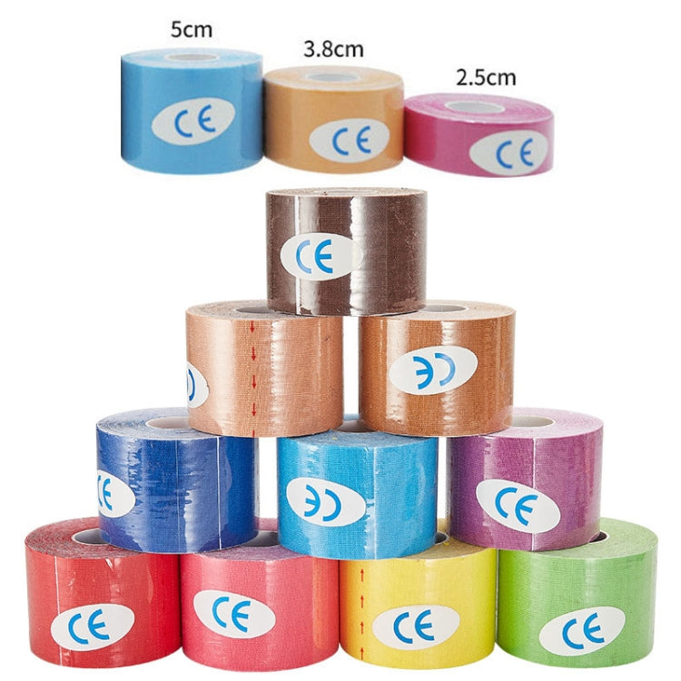 3pcs Muscle Tape Physiotherapy Sports Tape Basketball Knee Bandage, Size:, 5cm x 5m