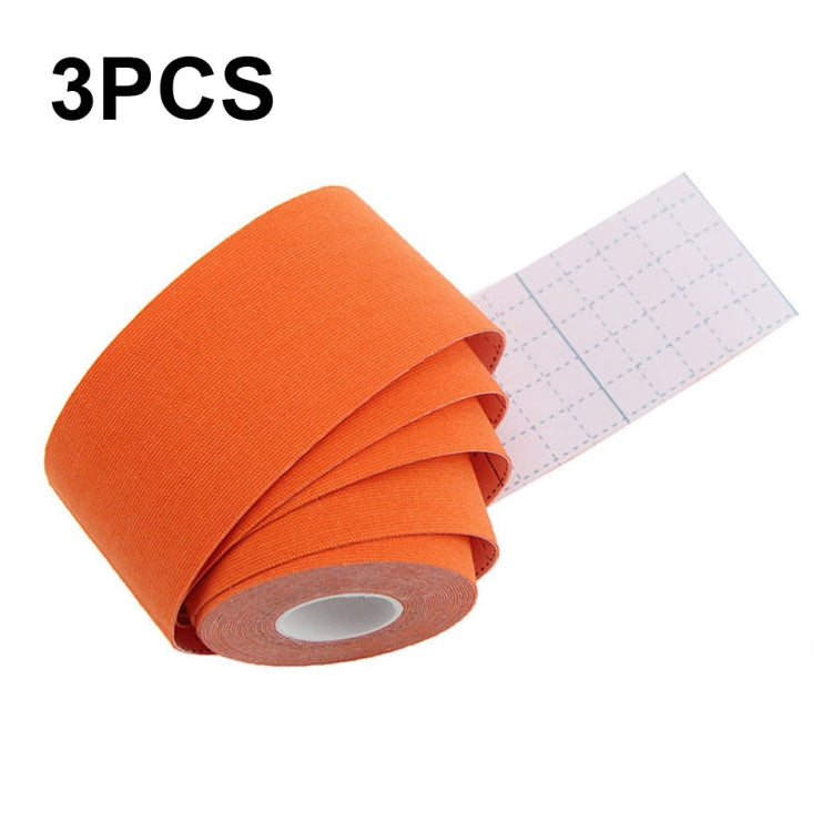3pcs Muscle Tape Physiotherapy Sports Tape Basketball Knee Bandage, Size:, 2.5cm x 5m, 3.8cm x 5m