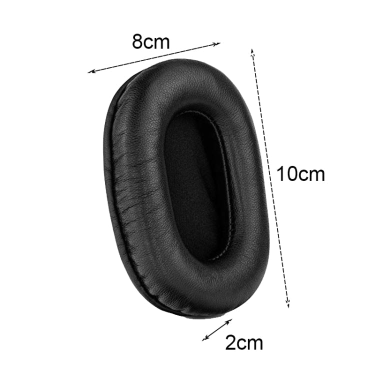 2 PCS Headset Sponge Earmuffs For SONY MDR-7506 / V6 / 900ST, Gray Stitching, Black Stitching, White Stitching, Brown Stitching, Black Net, Net Stitching, Black White Net, Black Blue Net, Black Green Net, Black Lambskin, Brown Lambskin, Black Bright   ...