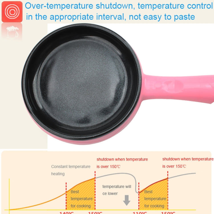 350W Electric Egg Omelette Cooker Frying Pan Steamer Cooker,EU Plug,Style:, Single Layer Set Yellow, Double Layer Set Yellow, Pan+Wood Shovel Yellow, Single Layer Set Pink, Double Layer Set Pink, Pan+Wood Shovel Pink