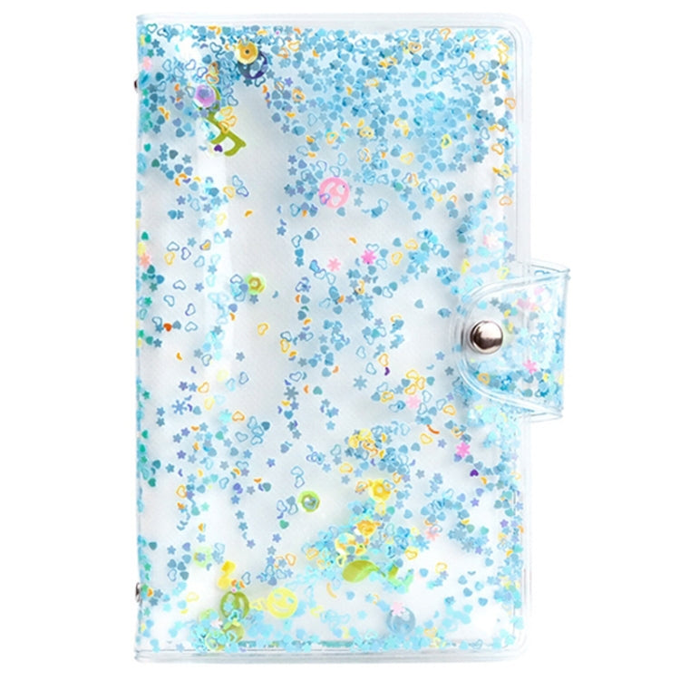 CAIUL 3 Inch PVC Photo Album Large Capacity Collection Commemorative Book, Purple Stream Sand, Pink Stream Sand, Blue Stream Sand, Golden Stars, Cute Daisy