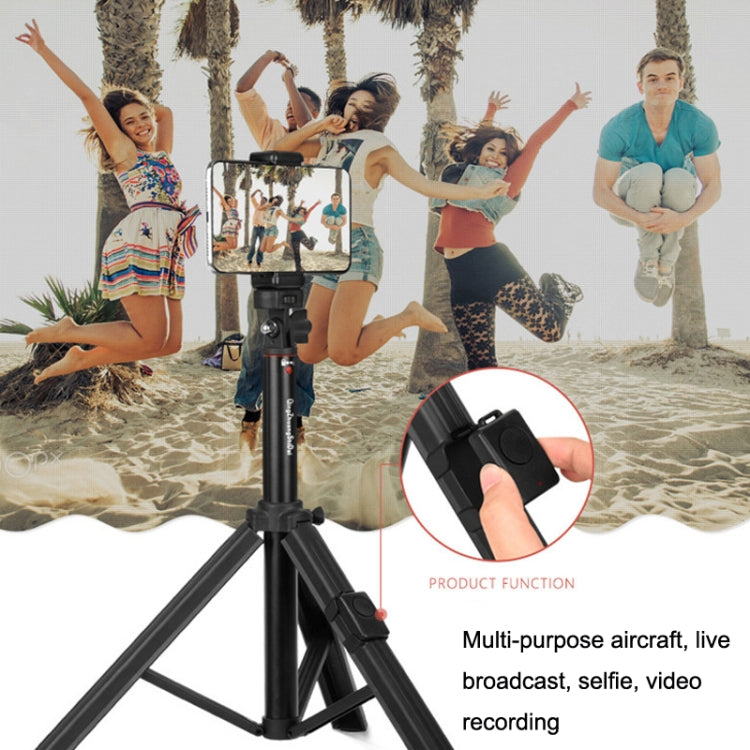 Aluminum Alloy Floor Phone Stand Live Bluetooth Phone Selfie Stick, QingZhuangShiDai ZP100